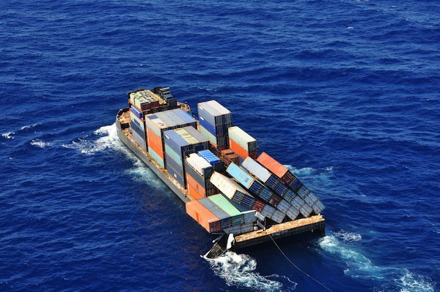 Guantanamo Bound Barge Loses 22 Containers Overboard