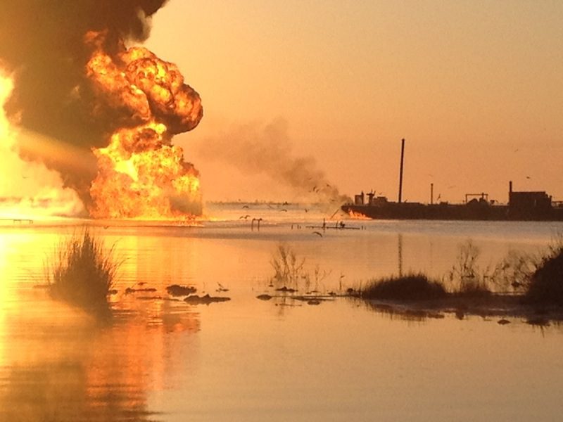 Fire Continues to Rage in Louisiana Bayou
