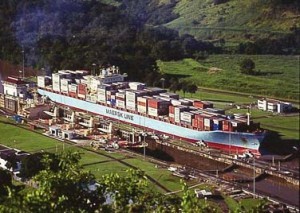 maersk line panama canal container shipping