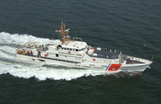 Fast Response Cutter USCGC MARGARET NORVELL operating in the U. S. Gulf of Mexico. Photo: Bollinger Shipyards