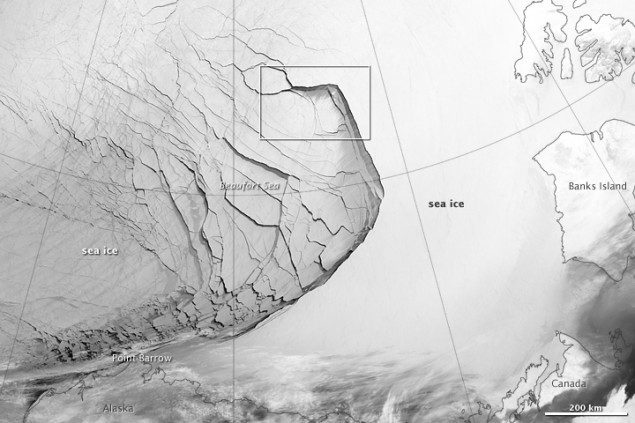 beaufort sea ice infrared