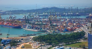 singapore shipping terminal tanjong pagar container shipping