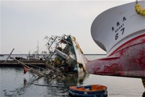 Japanese ship Damaged