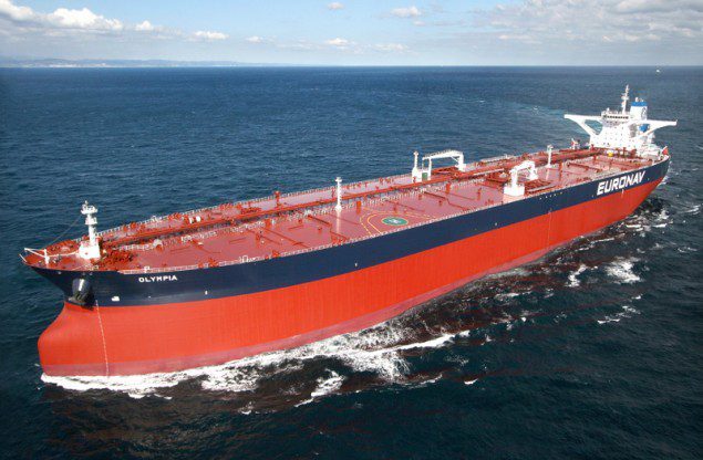 Euronav's 2008-built VLCC, Olympia. Photo: Euronav