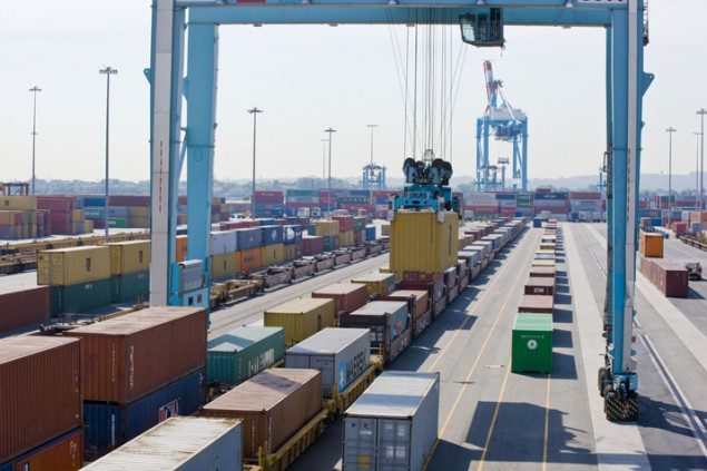 ExpressRail Elizabeth intermodal rail terminal - Port Authority of New York & New Jersey. Photo AARP
