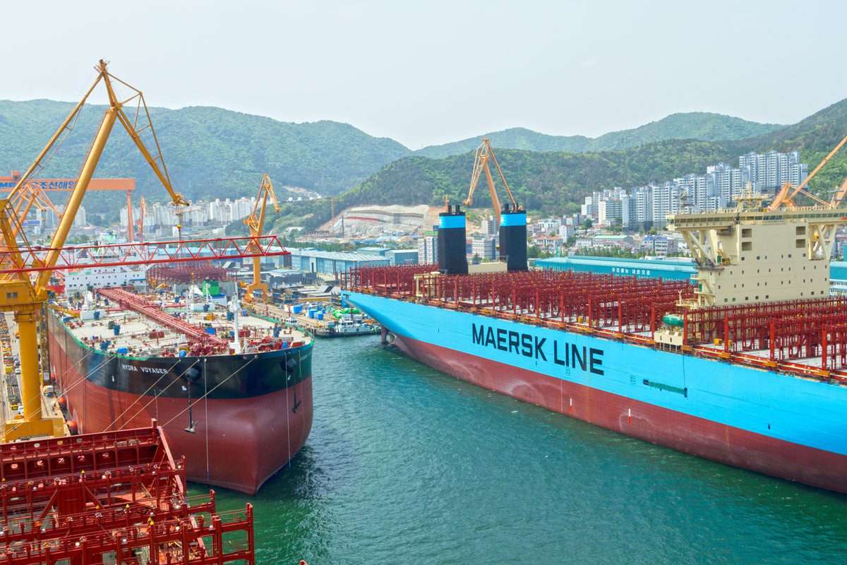 Maersk Megaship Shipyard Build