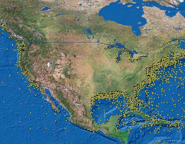 Over 20,000 shipwrecks exist in U.S. waters. Image Credit: NOAA