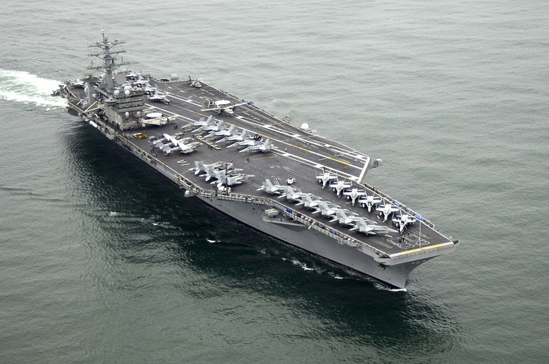 USS Nimitz Suffers Electrical Fire at Sea