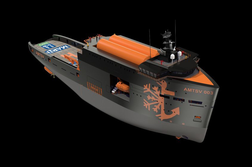 Delft Students Develop Double-Ended, Dual-Fuel Arctic Supply Vessel Concept