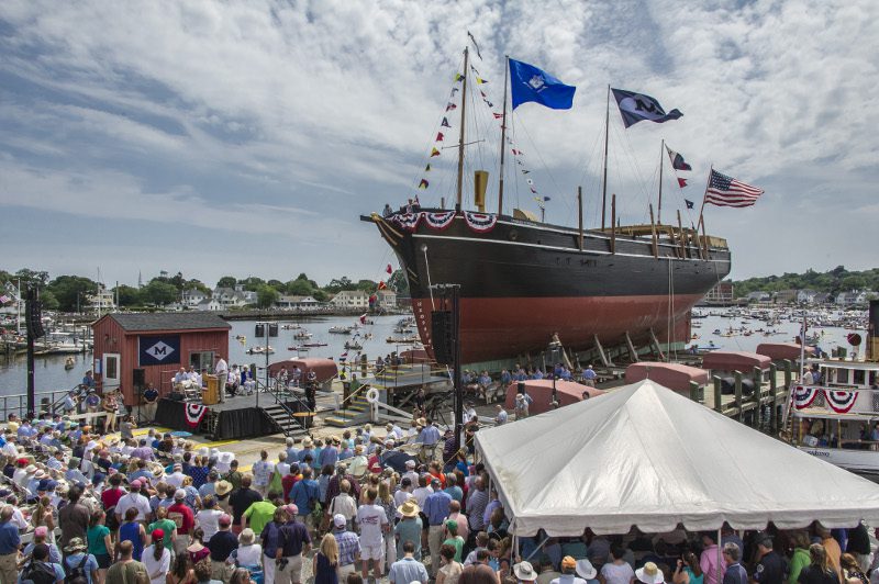 Charles W. Morgan Launched at Mystic Seaport [GALLERY]