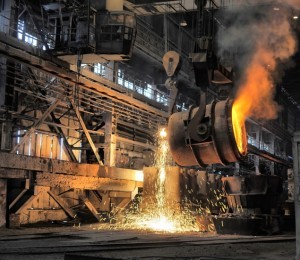 iron steel production factory industry