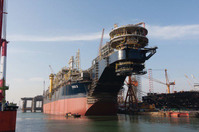 FPSO OSX-3 pictured at her May 31, 2013 naming ceremony in Singapore. Photo credit: OSX