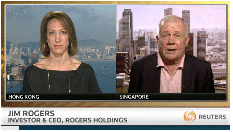 Jim Rogers: “When the Sea of Money Ends, it is Going to be a Huge Mess”