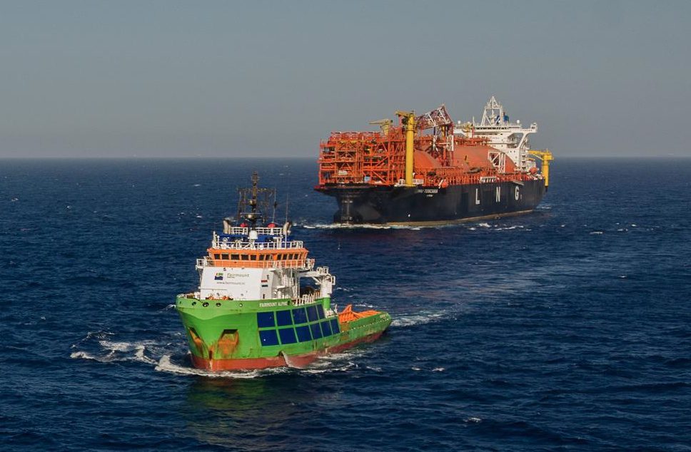 Ship Photos of The Day – World’s First Offshore-Moored FSRU Delivered Offshore Livorno