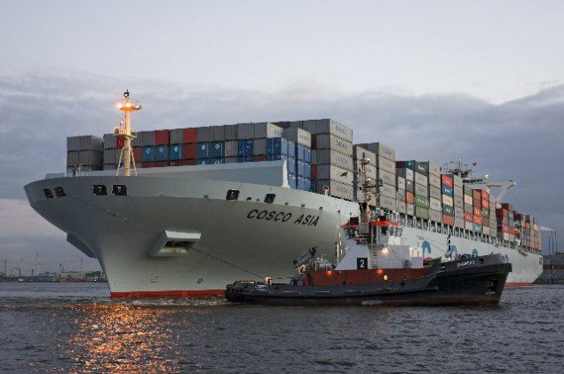 Cosco Asia, image courtesy Port of Hamburg