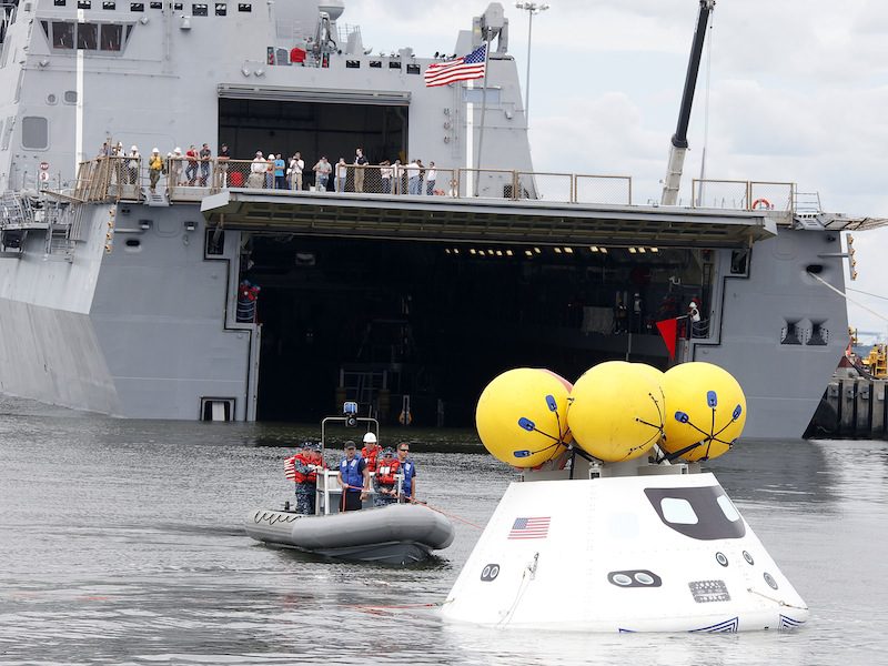 Ship Photos Of The Day – Recovery Test of NASA’s Orion Spacecraft