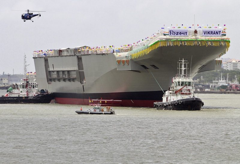 India Launches First Indigenous Aircraft Carrier