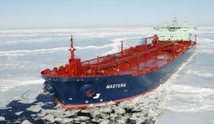 mt mastera neste oil ice arctic tanker