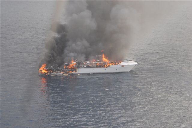 16 Rescued From Burning Luxury Yacht Off Cairns