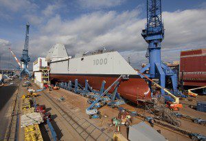 USS Zumwalt Shipyard Construction Photo