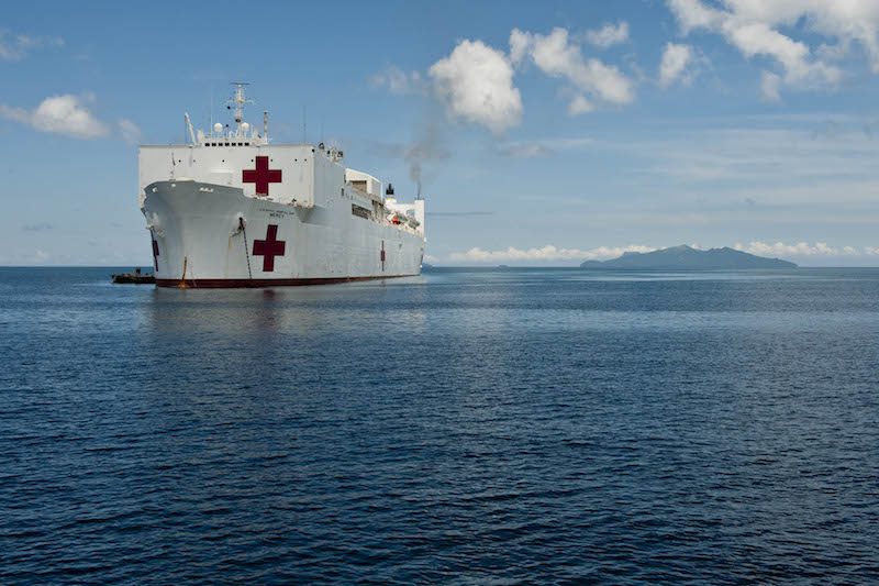 Hospital Ship USNS Mercy Prepped for Philippines Disaster Relief
