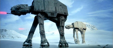 Star Wars Imperial Walkers Modeled After Containership Cranes, Plus Timelapse Video