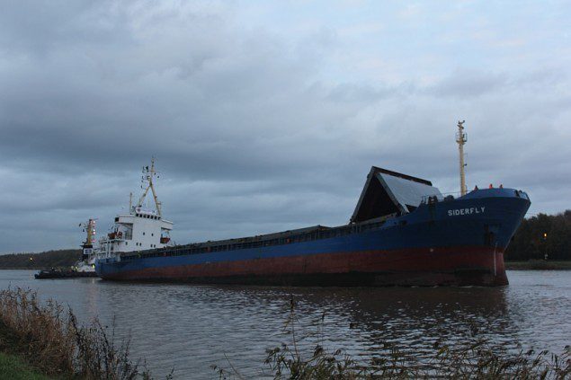 MV Siderfly pictured November 6, 2013 in Germany's Kiel Canal. Image courtesy CCME