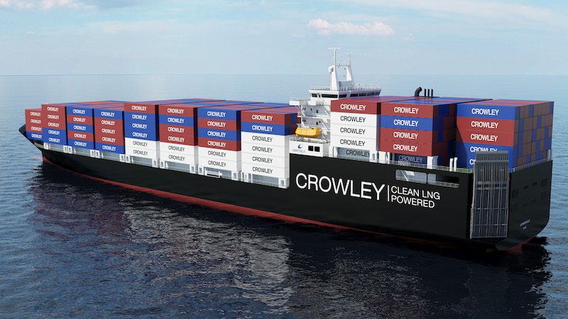 Crowley Seeks Title XI Loan Guarantee for World’s First LNG-Powered ConRo’s