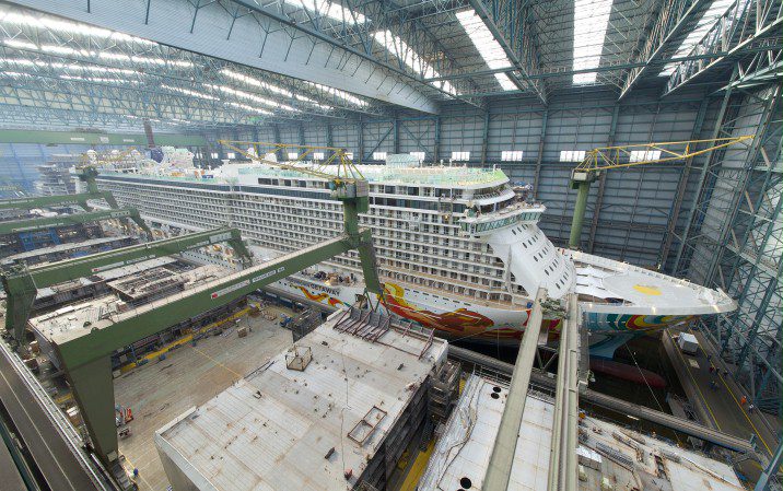 tuin Verlaten thuis Meyer Werft Floats Out Norwegian Getaway [VIDEO]