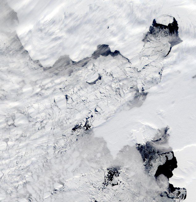 Iceberg The Size Of Singapore Breaks Off Into The Southern Ocean