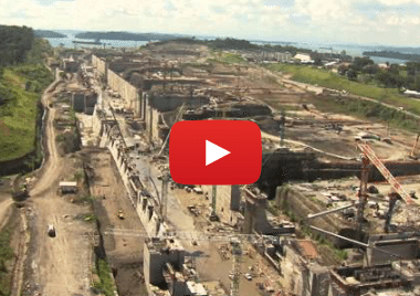 WATCH: Bird’s Eye View of New Panama Canal Locks Construction