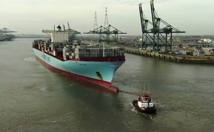 WATCH: World’s Largest Ship Arrives in Antwerp