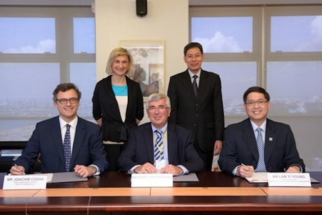 Ports of Singapore, Zeebrugge and Antwerp Sign LNG Bunkering Accord