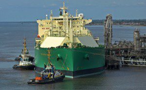 lng carrier pier tugs port ship shipping natural gas