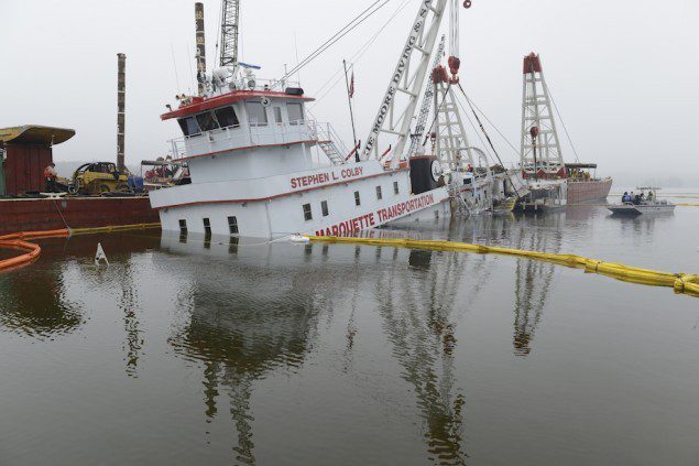 Stephen L. Colby Sinking: Salvage and Cleanup Continue on Upper ...