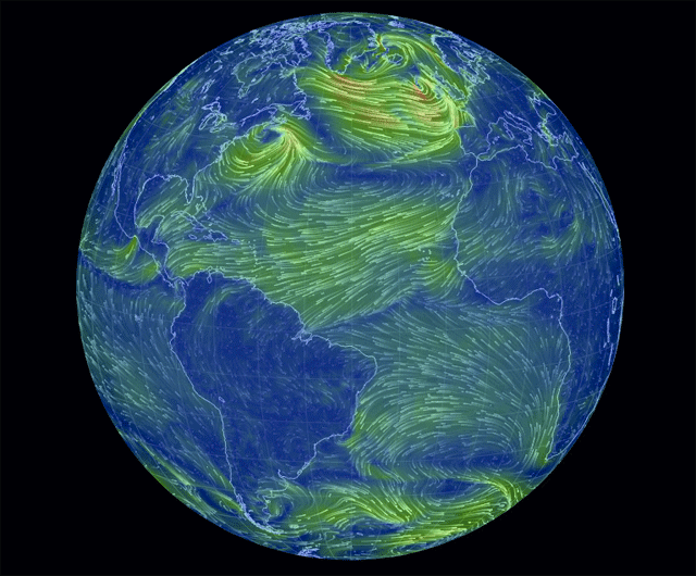 earths weather animated
