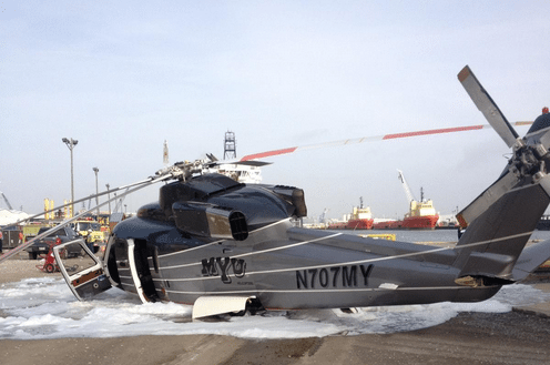 Offshore Helicopter Makes Hard Landing at Port Fourchon