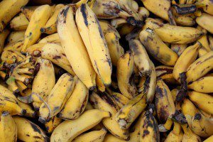 overripe bananas rotten