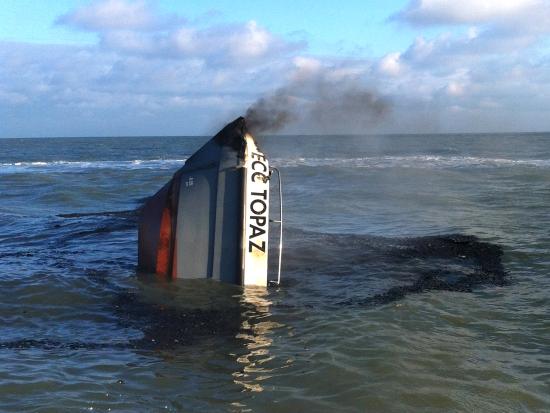 Photos and Video Show Sinking of North Sea Wind Farm Service Vessel