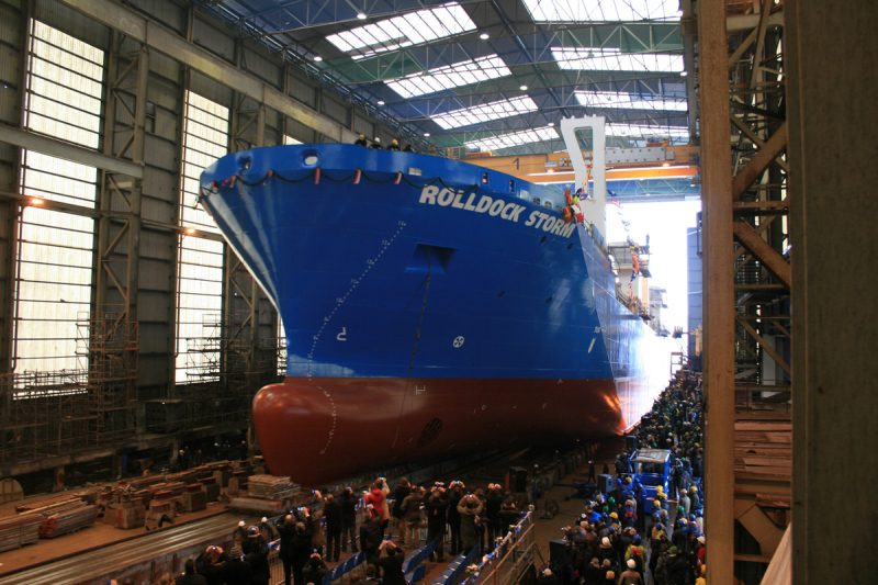 Rolldock’s Newest Semi-Submersible Heavy Lift Ro-Ro Launched in Germany