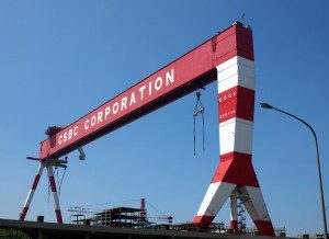 csbc shipbuilding gantry crane