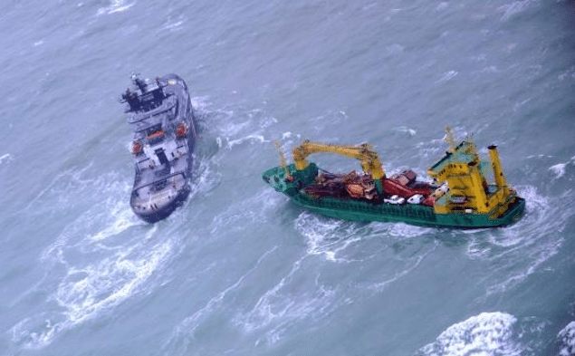 Adrift Cargo Ship Rescued from Bay of Biscay