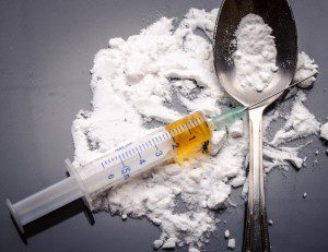 drugs heroin syringe