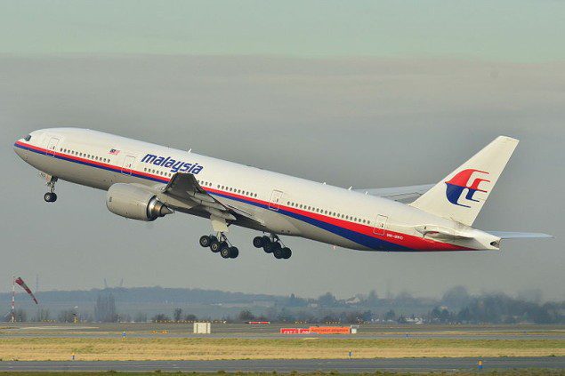 The Boeing B777-200 aircraft was delivered to Malaysia Airlines in 2002 and has since recorded 53,465.21 hours with a total of 7525 cycles. File Photo.