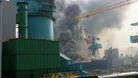 fire hyundai heavy industries