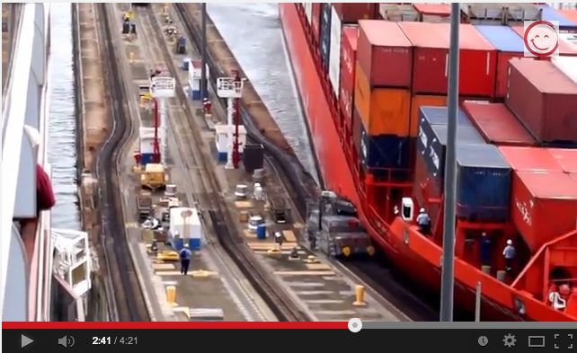 Video: Panama Canal Mule Gets Crushed by Containership