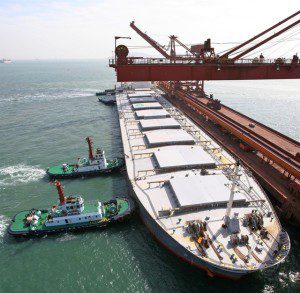 capesize bulk carrier iron ore terminal