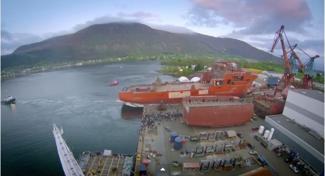 Kleven Launches Latest Eidesvik Construction Vessel
