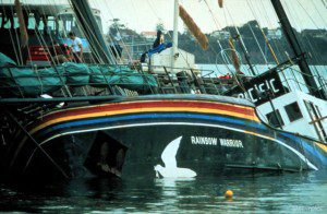 rainbow warrior sunk auckland