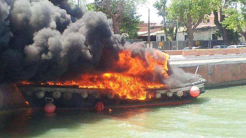 PHOTOS: Pilot Boat Goes Up in Flames
